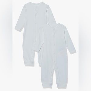 Amazon Aware Unisex Babies' Organic Cotton Footless Coverall, 9M, Ivory,…